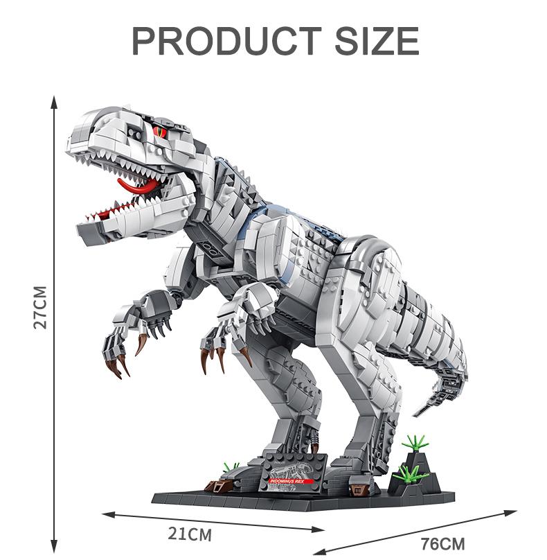Jurský park Dinosauří svět Stavebnice Tyrannosaurus Rex Kostky Sady Brachiosaurus Kluci Hračky Děti Vánoční dárky