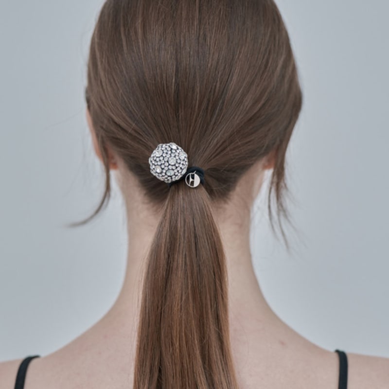 ELLEHAIR Shine Bead Hair Scrunchie ELSC011