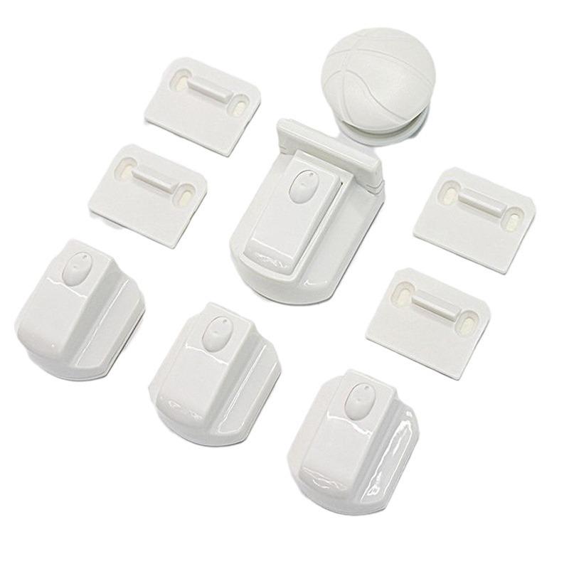 Child Safety Invisible Magnetic Lock for Cabinets & Drawers