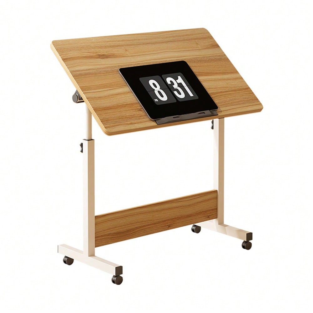 Výškově nastavitelný stojací stůl 23,6"-35", Ergonomický mobilní počítačový stůl s kolečky, Skládací stůl šetřící místo