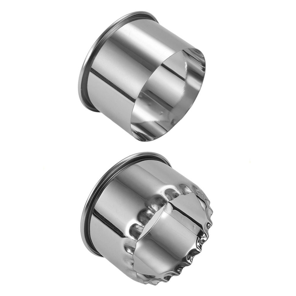 3pcs/set Rust-proof Dumplings Wrapper Molds Silver Dumpling Skin Cutting Mould Cookie