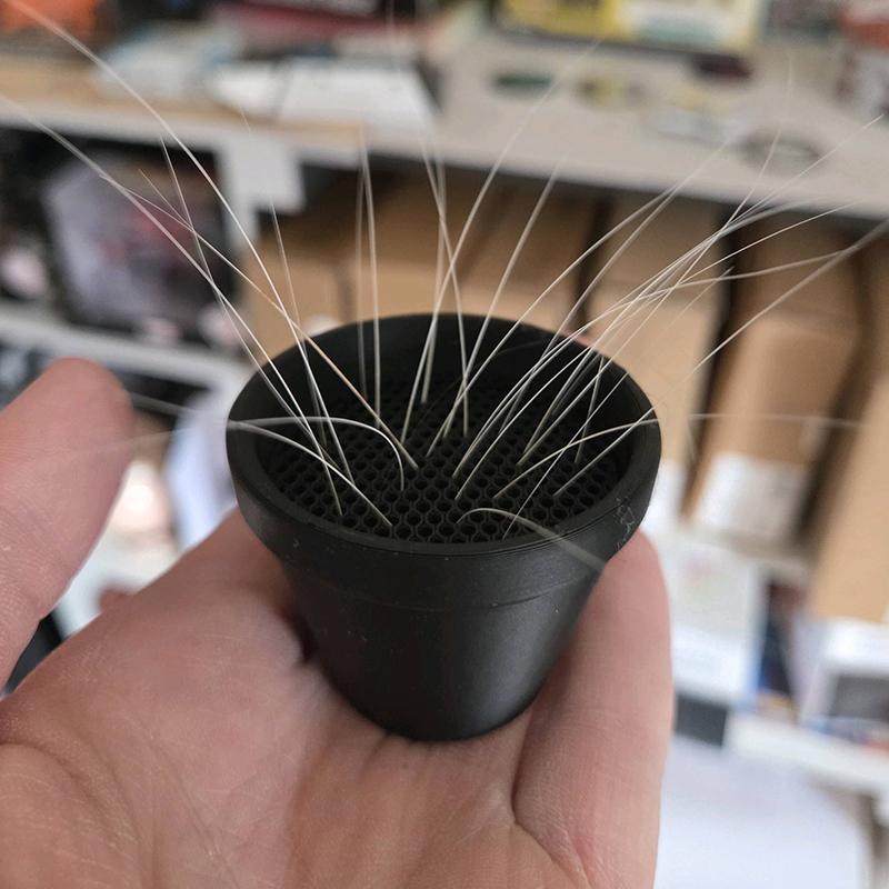 Pet Whisker And Fur Collector Cat Whisker Holder Mini Flower Pot Design Desktop Ornament Collectible Keepsake For Cat Owners
