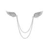 Angel Wing Brooch Metal Tassels Chain Lapel Pins Men Suit Shirt Corsage Gifts For Women Accessories Gift