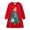 2025 Christmas Style Long-Sleeved Princess Dress for Girls - European and American Autumn Collection