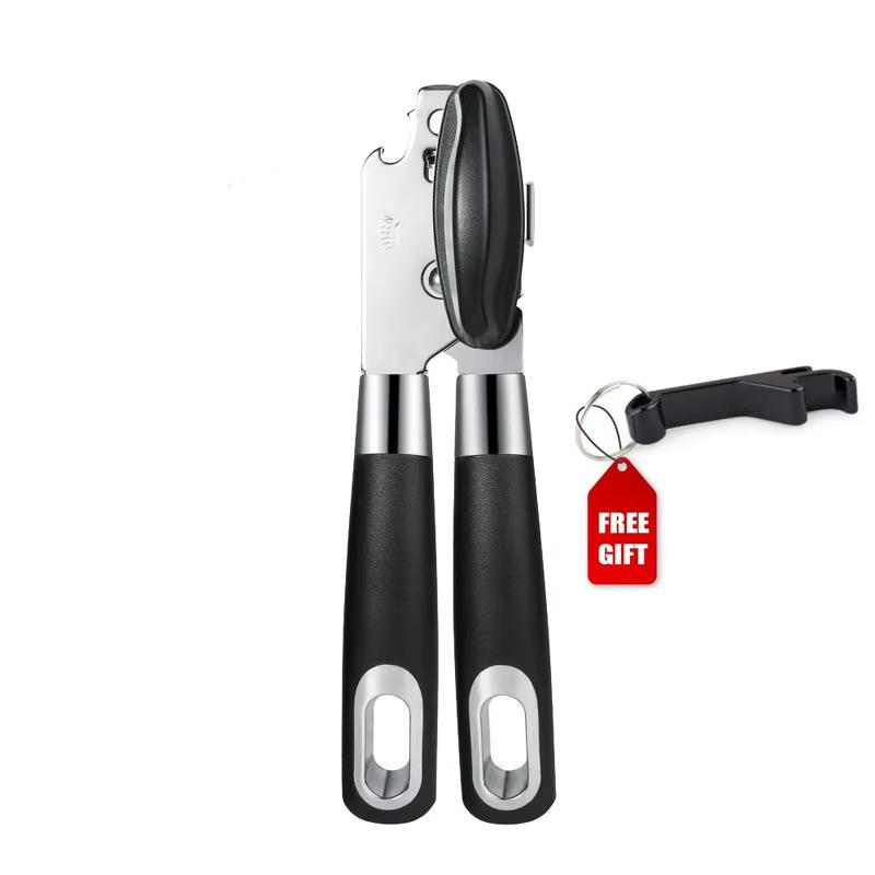 

1 Piece Professional Can Openers Stainless Steel Tin Can Openers Manual Tin Jar Bottle Cans Opener With Bear Opener YY012 чёрный