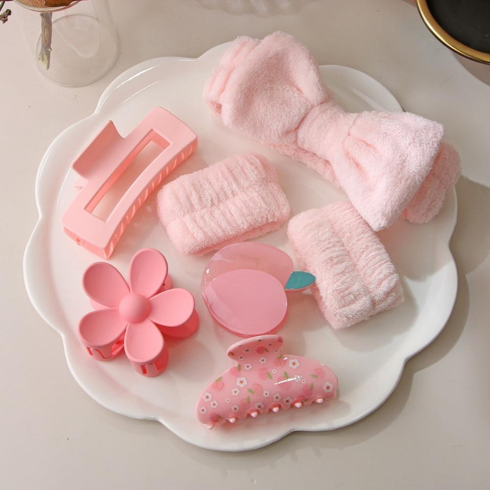 Matte Hair Clips for Women and Girls - Rectangle and Double Row Small Claw Clips for Thin/Medium Fine Hair - Nonslip Jaw Clips