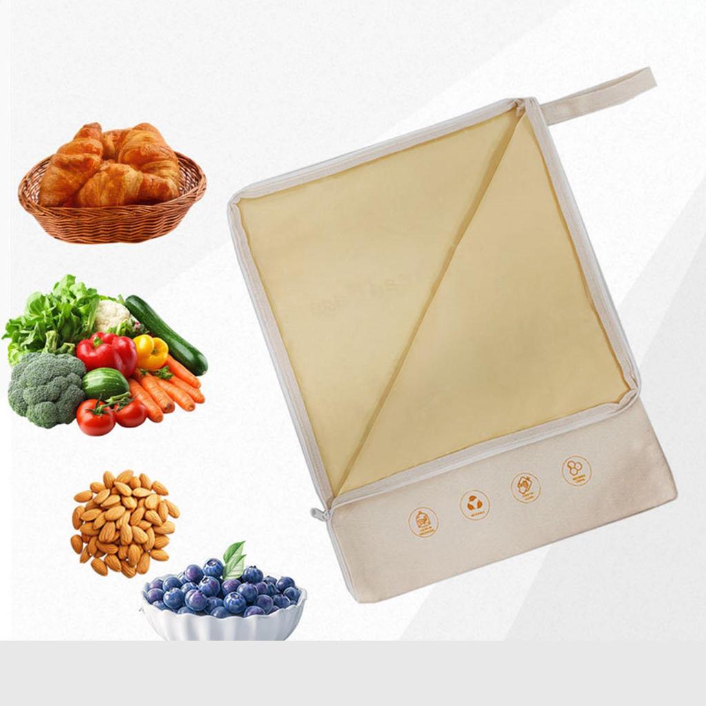1PC Bread Bag Reusable zip Bag For Loaf Artisan Bread Storage Bag Food Storage Bag Bread Storage Bag Removable Washable Bag