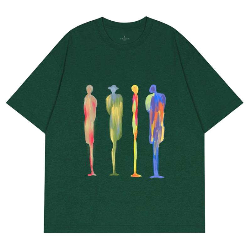 Men TShirt Cotton Y2k Streetwear Letter Fashion Aesthetic Tops Tees Short Sleeve Summer Oversized Print Korean Unisex Clothing
