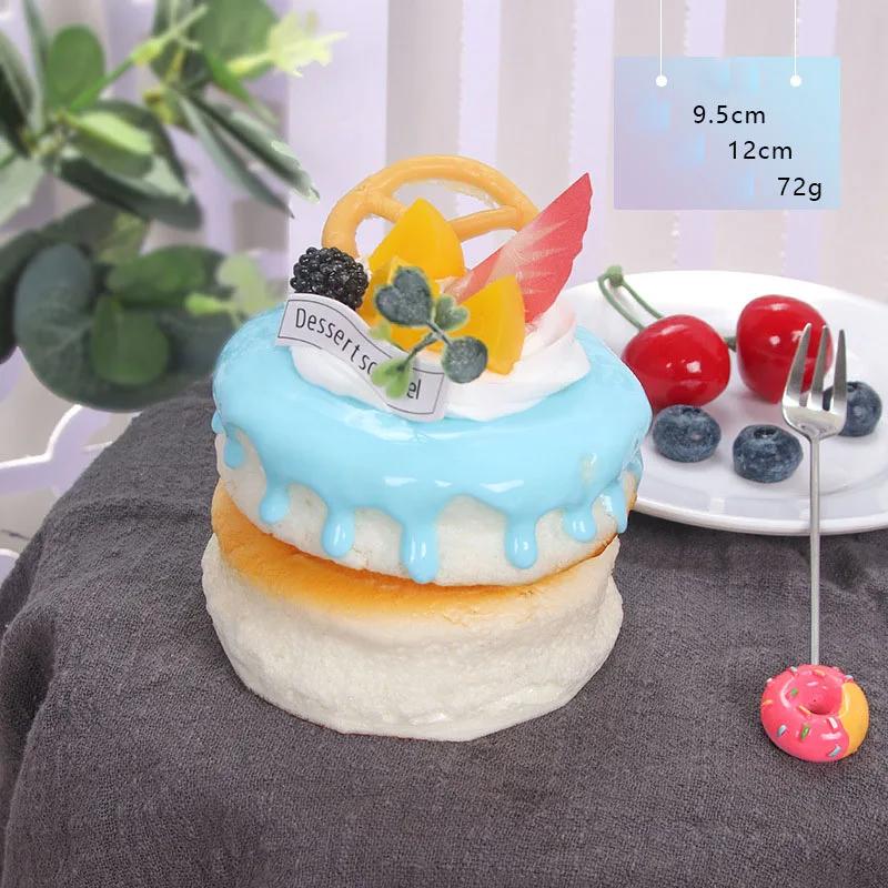 1PC Artificial Cake Dessert Fake Food Decoration Photography Pro Food Simulation Cake Model Tea Table Decoration