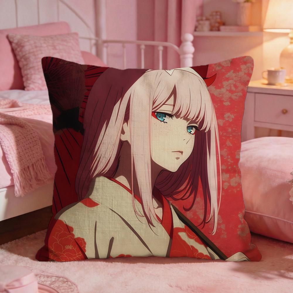 DDARLINGs In The FRANXX Cushion Cover Premium Comfort Reversible Pillow Cove Two In One Design For Any Room Car Interior