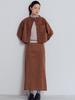Piiipi Cutout Belted Long A-Line Skirt_Salted Caramel Brown (2 Colors)