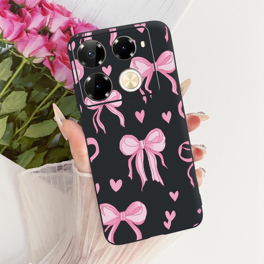 Für Infinix Note 40 40X 5G Hülle X6852 Neue Schmetterlingsbemalte Abdeckung Weiche Silikonhülle Für Infinix Note 40 Pro Plus Note40 X Hülle