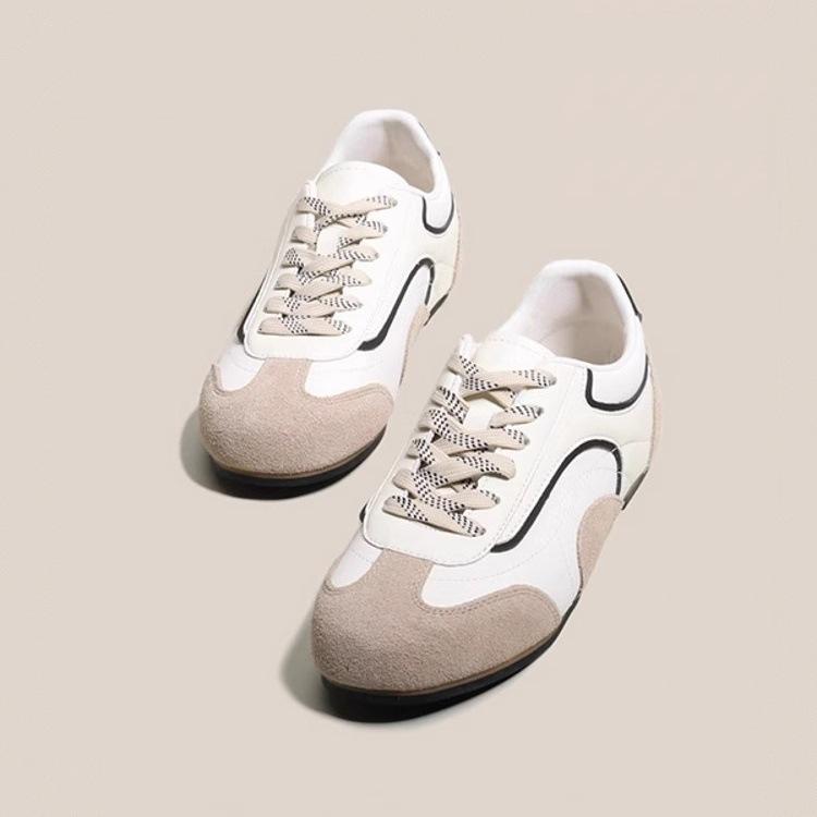 Color matching versatile inner height increase moral training shoes women's 2025 spring new soft-soled sports Forrest Gump shoes casual light boar