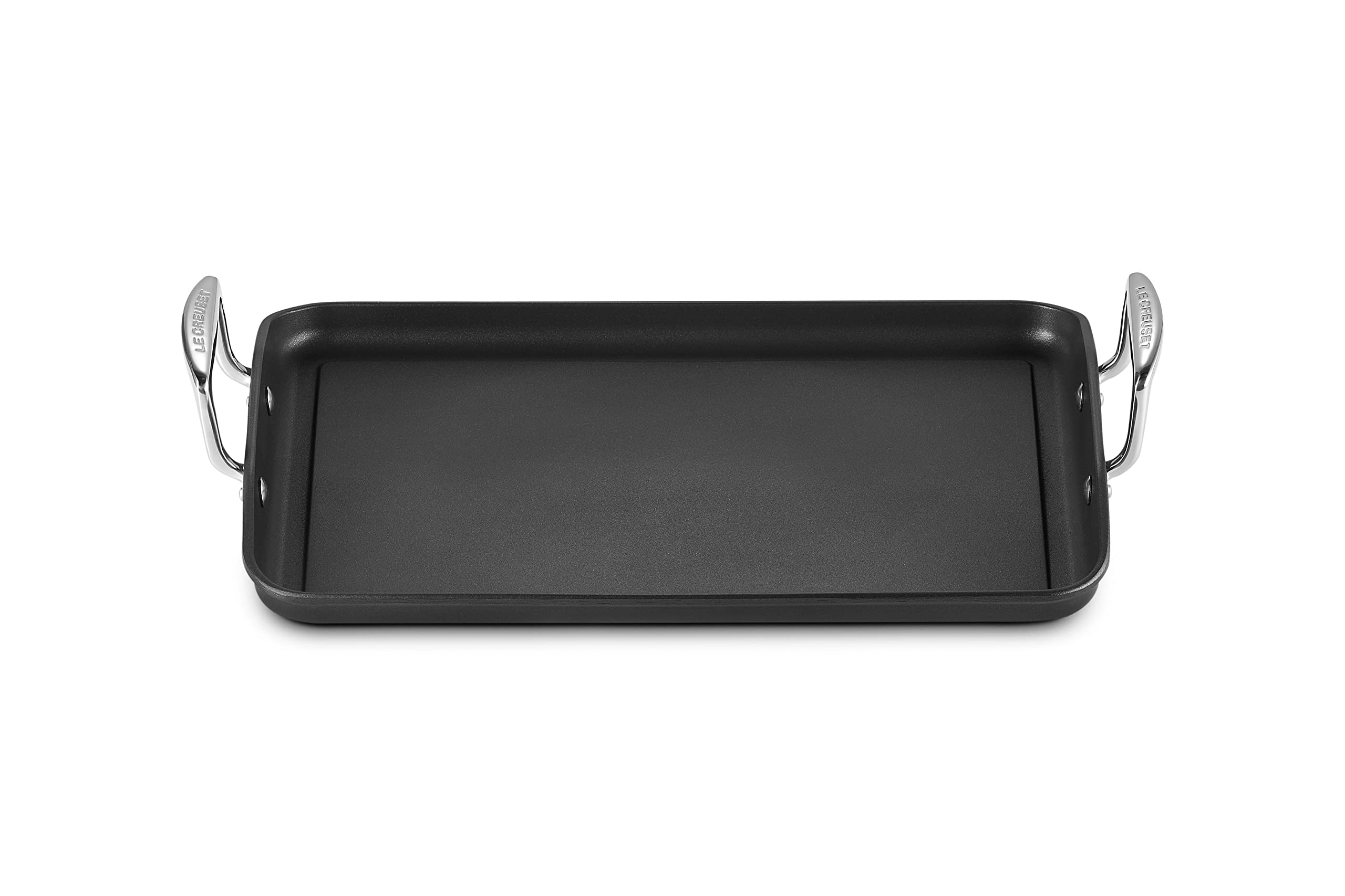 Le Creuset Cast Aluminum Grill Plate 35cm Gas IH Oven Compatible чёрный