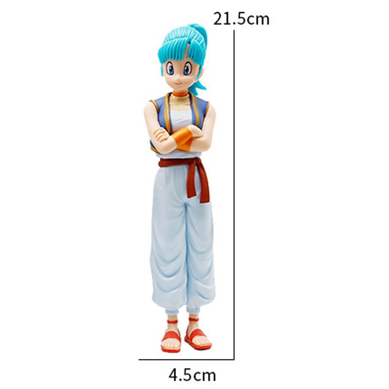 6Pcs/Style  Super Anime Figure Son Goku/Krillin/Bulma Action Figure Pvc Collection Decoration Model Doll Toys Gifts