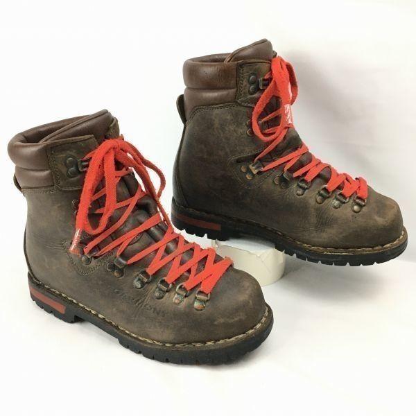 

Pre-90s Vintage GARMONT Leather Mountaineering Trekking Boots Dark Brown Size 5.5 / 24.0cm