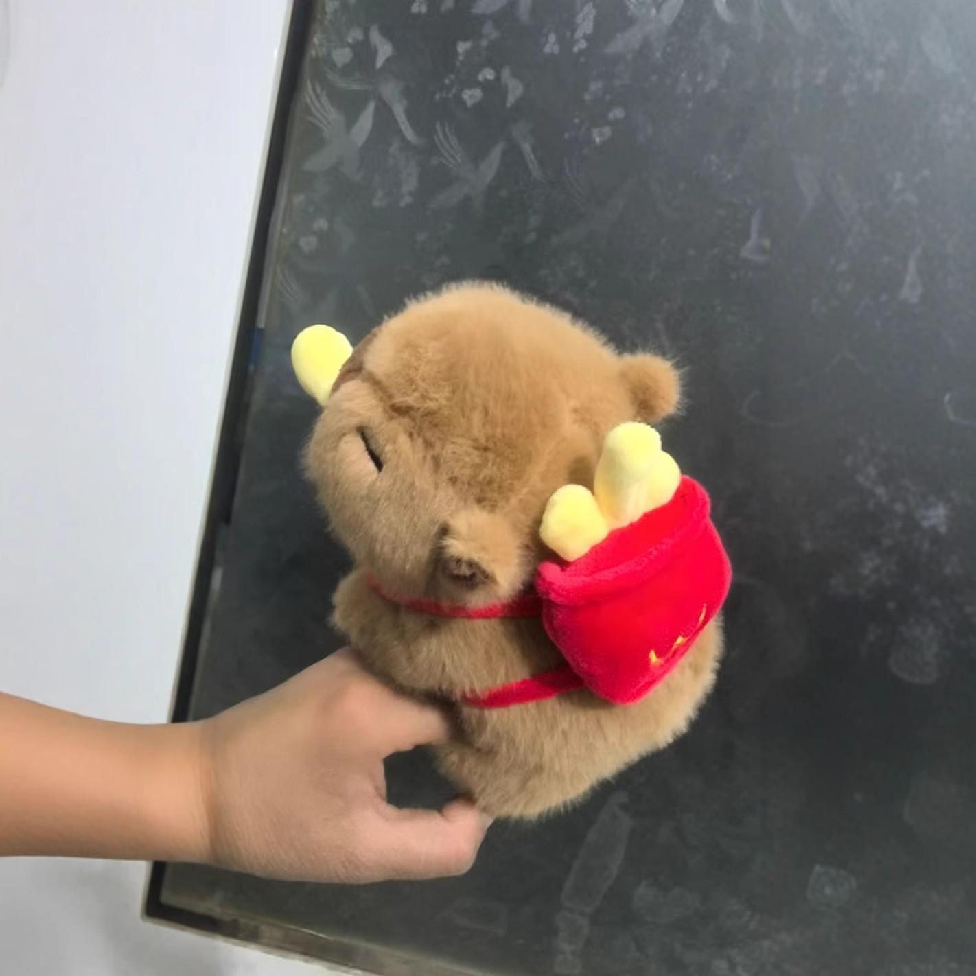 

Capybara Plush Doll, Backpack, Slap Bracelet, and Ragdoll Gift Set for Girls As shown in the picture