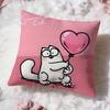 Süße Anime S-Simons Katze Kissenbezug Premium Komfort Wendbare Kissenhülle -Zwei in Einem Design für Jeden Raum & Autoinnenraum