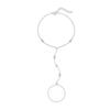 CANNER Bracciale con Charm in Argento 925 Stile INS Occhio di Cavallo Zircone con Catena ad Anello per Donna Uomo Coppia Gioielli da Festa