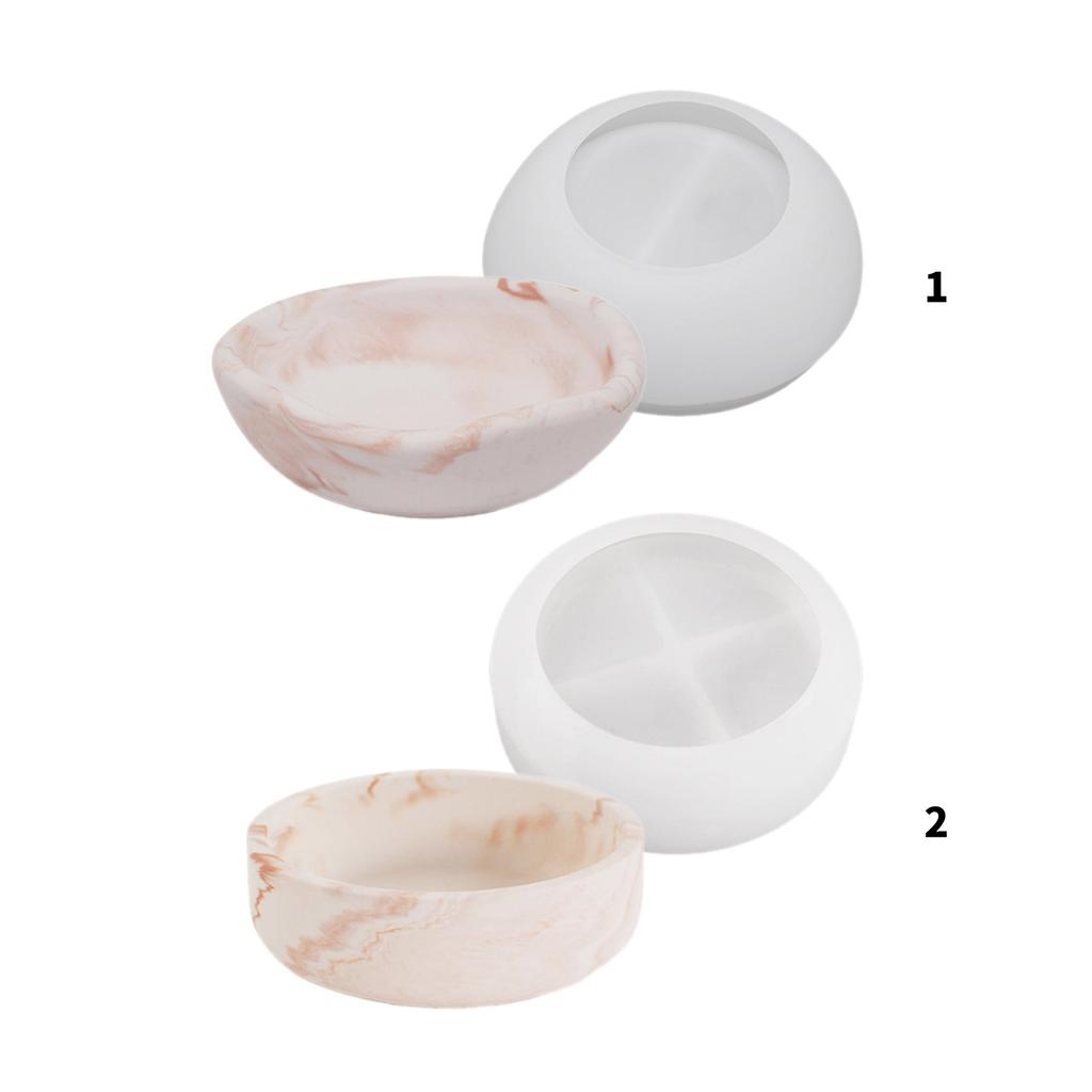 Silicone Mould Irregular Bowl Candle Cup Molds Epoxy Resin Molds Flower Pots Molds Plaster Molds for Table Decorations