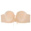 Strapless Push Up Bra for Women Seamless Brasssiere Sexy Lace-Up Bra Small Chest Gathered Bras Wireless Ladies Lingerie