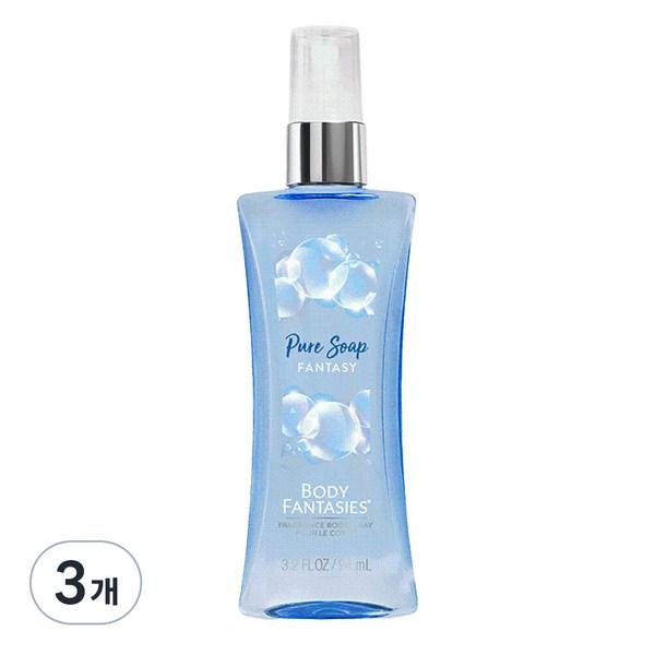 

Body Fantasy Body Mist Pure Soap, 94ml, 3 units