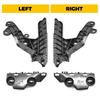 4Pcs Black Bumper Bracket Retainer For Nissan Altima 2013 2014 2015 Front Left & Right Mount Support Car Exterior Accessories