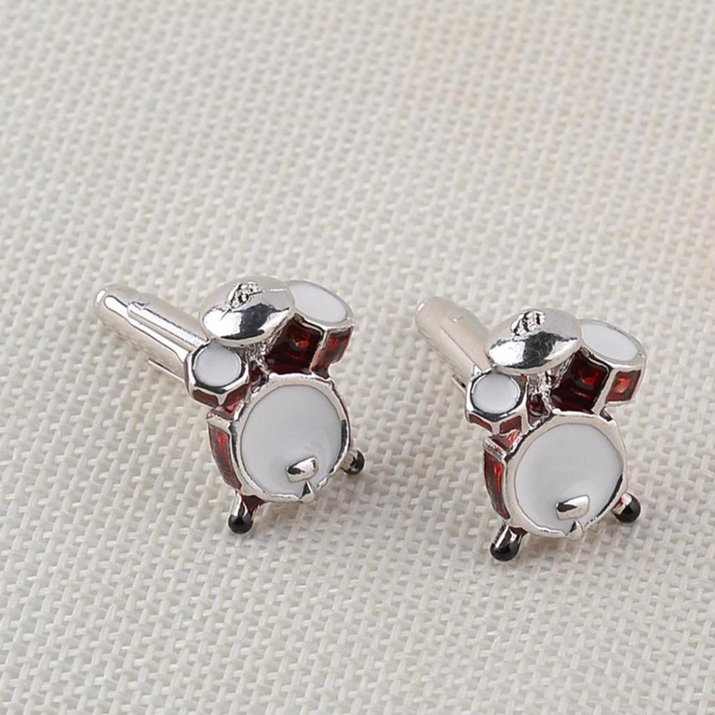 1Pair Men Fashion Drum Shape Cufflinks Cuff Button Party Formal Suit Accessories