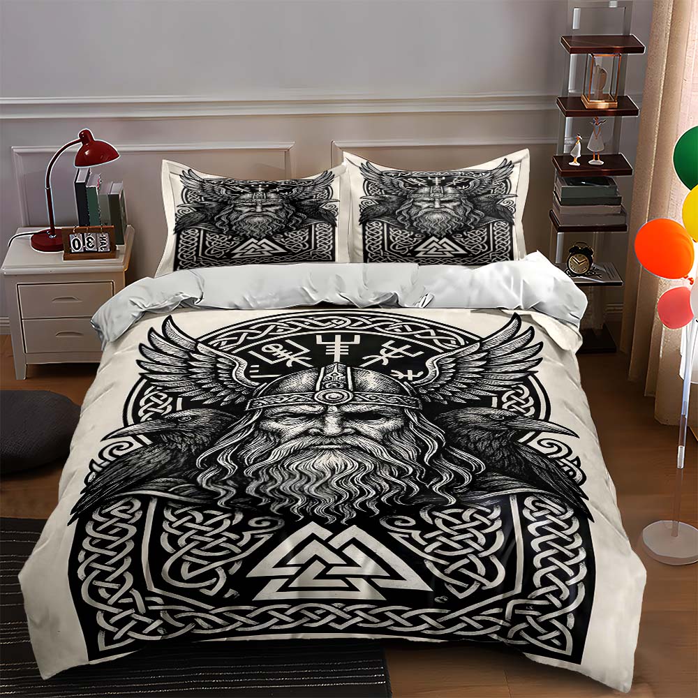 

Viking-inspired design. Bedding Duvet cover sets Duvet covers Pillowcases gifts (1 * Duvet Cover 2 * Pillowcases, without duvet insert) 135x200cm
