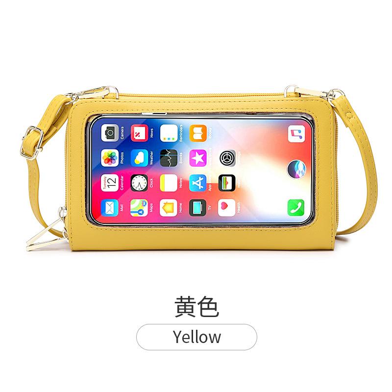 Touch screen mobile phone bag crossbody small bag 2025 new anti-theft brush wallet women's long versatile women's bag