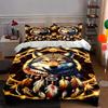 Wolf with Dreamcatcher Bedding Duvet Cover Set Duvet Cover Pillowcases Home Decor (1 * Duvet Cover 2 * Pillowcases, Without Duvet Insert)