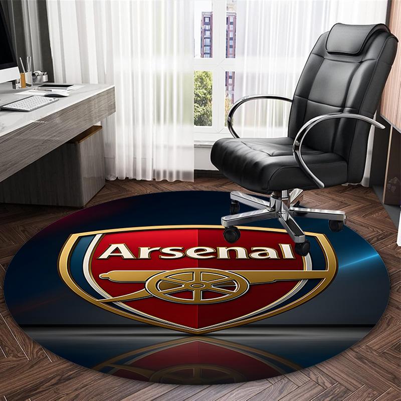 1 st A-Arsenal Matta, Rund Matta, Bekväm, Lämplig för Entréer, Vardagsrum, Kontor och Sovrum, Juldekoration