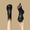Brown Maillard short boots women's new autumn platform super hot Chelsea boots Martin boots
