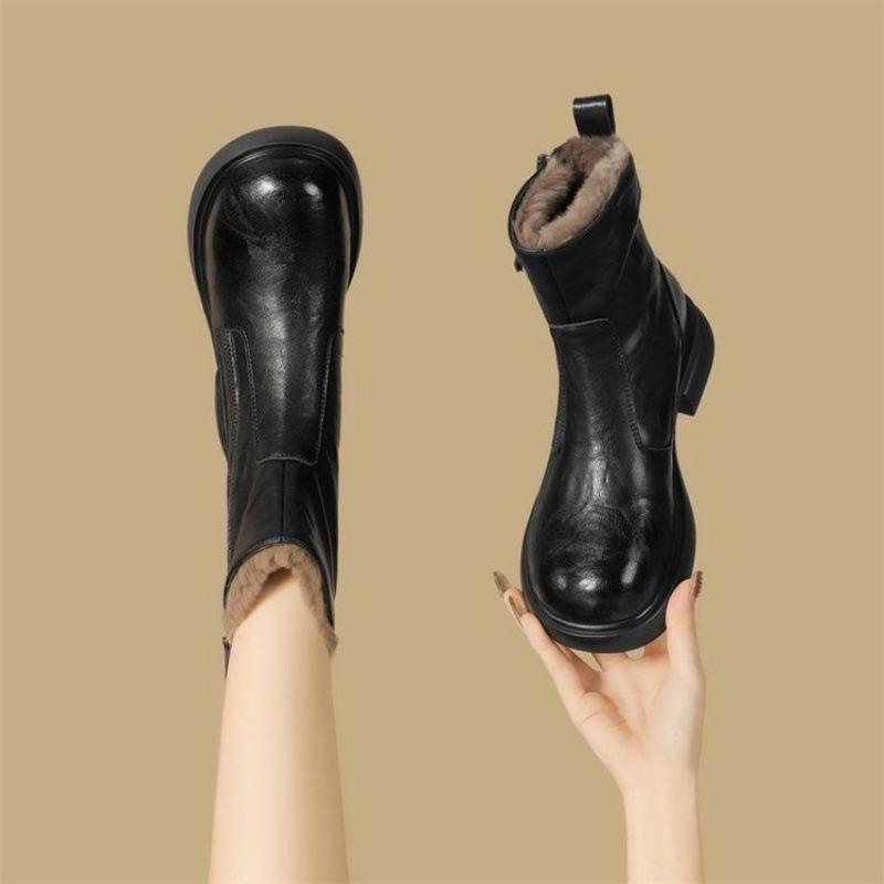 Brown Maillard short boots women's new autumn platform super hot Chelsea boots Martin boots