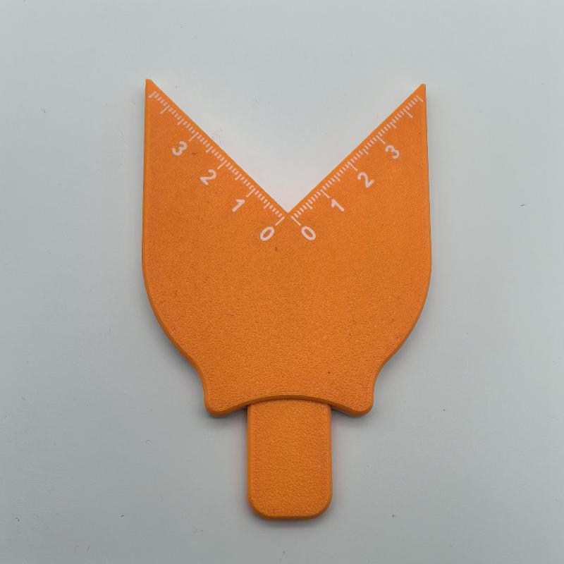 1Pcs Portable Radius Measuring Tool With Scale Measuring Instrument Corner Radius Measuring Tool
