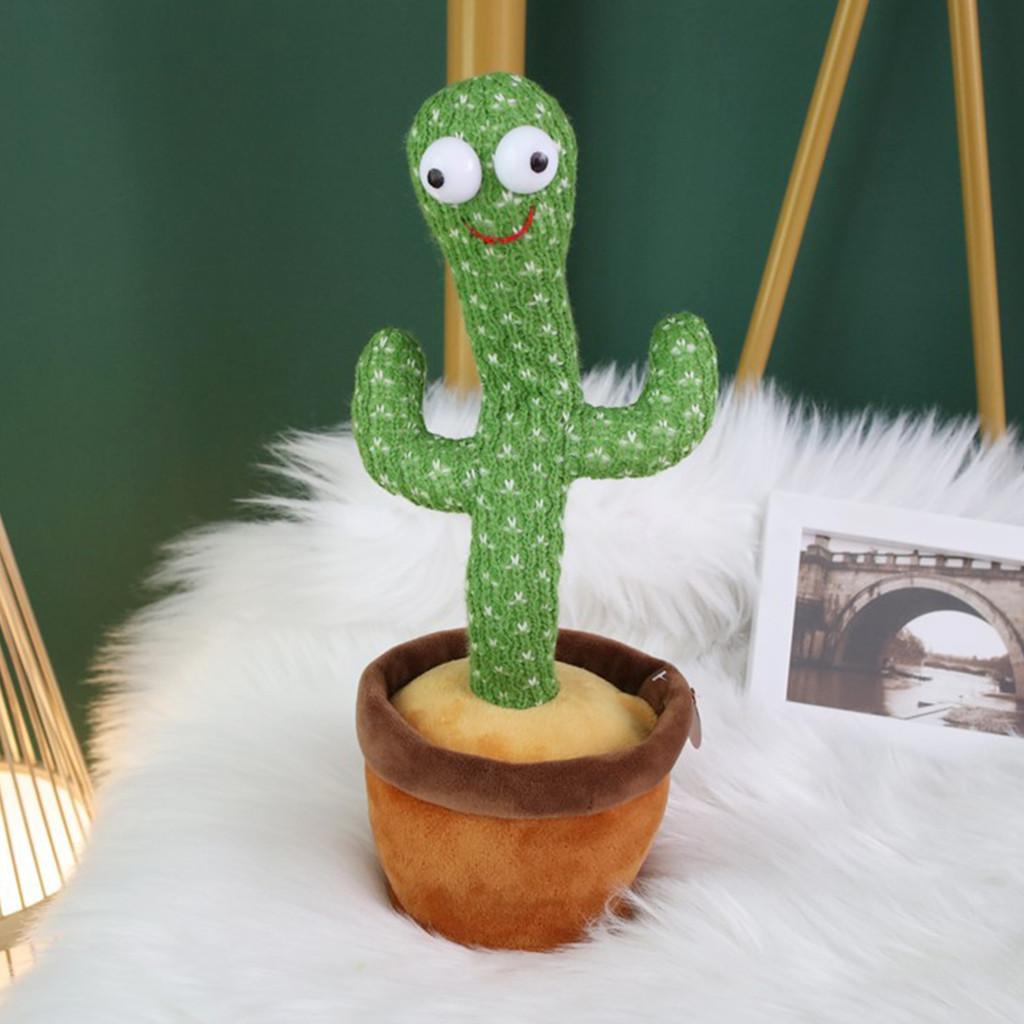 Fun Dancing Cactus Plush Toy With Singing And Talking Features Perfect Birthday Gift