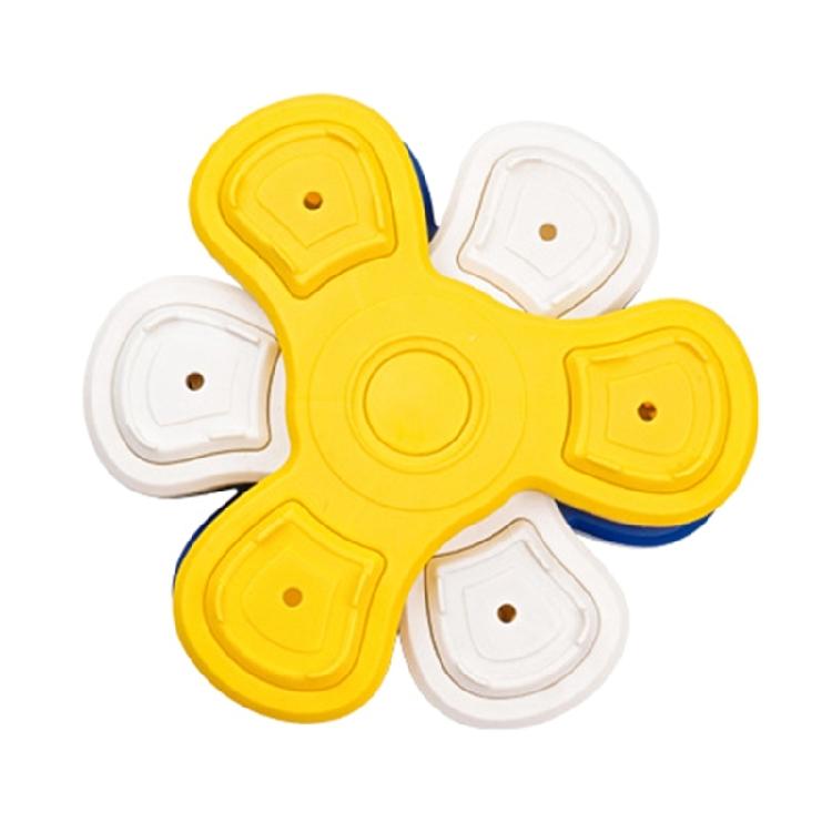 

Pet Cats Dog Slow Treat Dispenser Toy Reducing Boredom Help Healthy Smooth Thickened Toy Pet Feeding Accessories 1 білий/жовтий