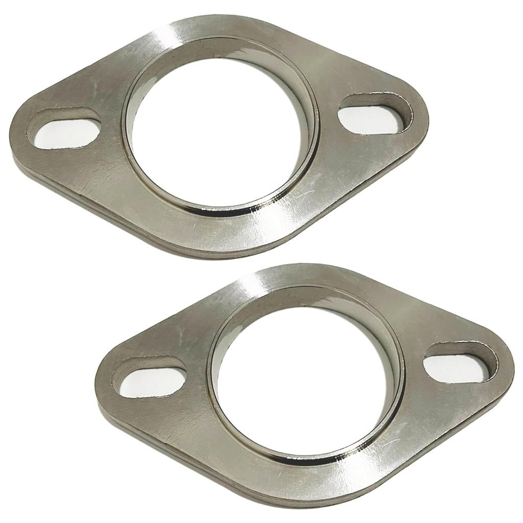 Universal Muffler SUS 304 Stainless Welded and Car Exhaust Repair Mirror 2 S-NET Flange, Steel, Pressed, Accessories, Silencer, Bracket, A, Finish,