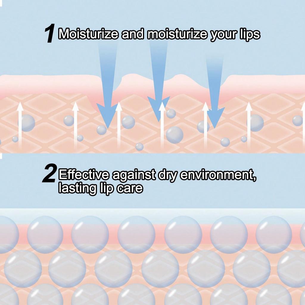 Nawilżający balsam do ust w galaretce truskawkowej, pielęgnacja przeciw wysuszaniu i pękaniu