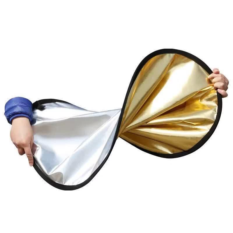 OLOEY 110cm 2-in-1 Foldable Photography Reflector