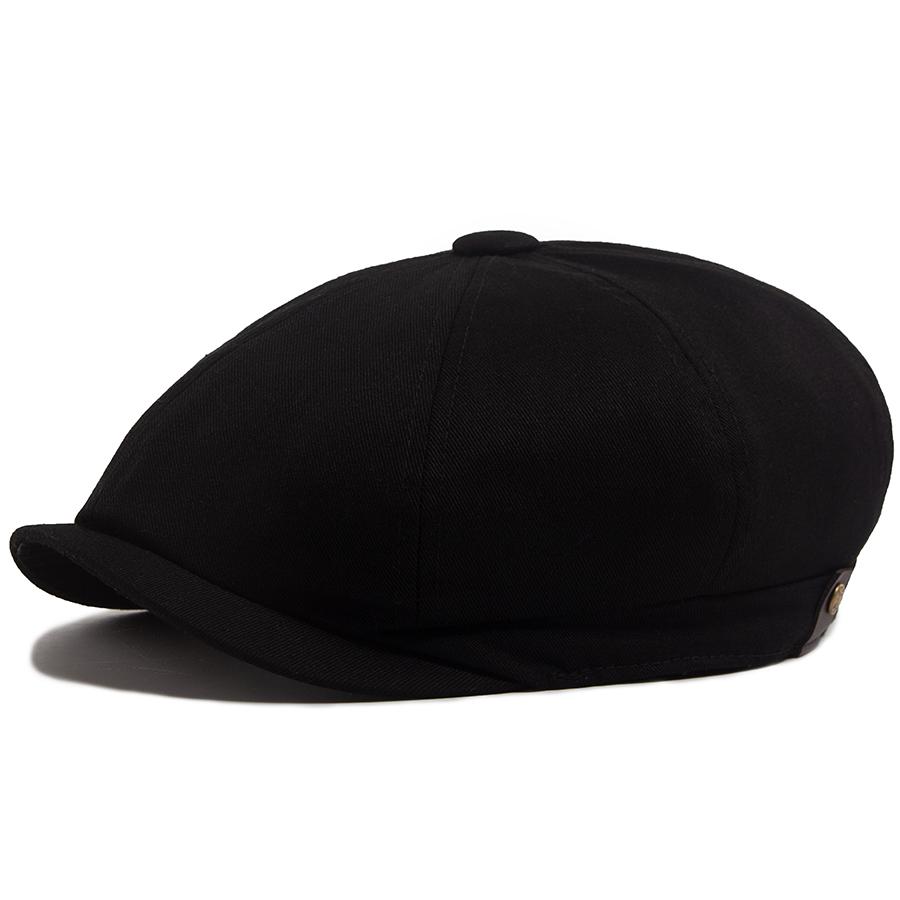Men Women Beret Spring Autumn Thin Soft Top Vintage Newsboy Cap Casual Octagonal Hat For Unisex Elastic Head Circumference