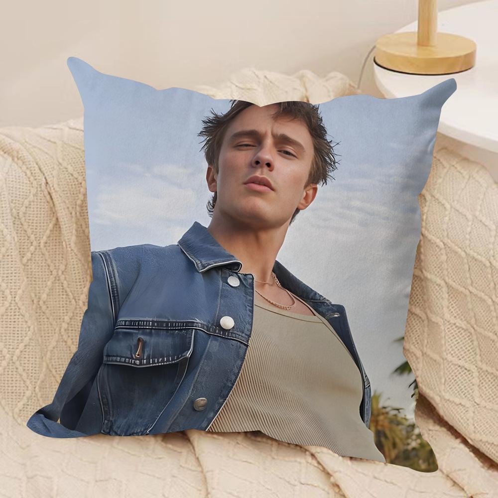 DDrews Starkey Singer Cushion Cover Silky Short Plush Invisible Zipper Dustproof Sofa Pillow Case For Home Decor