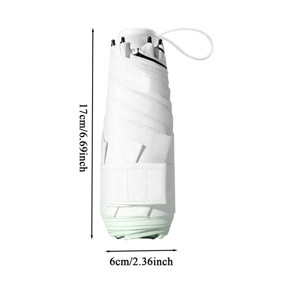 Foldable Umbrella Travel Mini Umbrella For Purse Compact Heat Blocking Windproof Mini Sun & Rain Protection Tool For Both Sunny