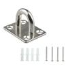 Stainless Steel Eye Plates for Secure Wall Ceiling Mounting Hammock Hook Hanger Outdoor Indoor Use Rustproof Deck Plates