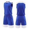 Kids Men Women Basketball Jersey Set Child Men Blank Basketball Uniforms V-Neck Training Vest Double Pocket Shorts Sports Suit