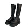 Fashion Platform Round Toe Middle Heel Women's Long Boots Goth Spring Autumn Comfortable and Elegant Sale Ladies Knee High Shaft Shoes