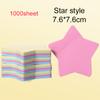 1000sheet Sticky Note Teaching Incentive Supplies Office Study Notes Fluorescent Color Student Sticky Notes Tear-off Message TMZ