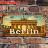 D-Moll pc Vintage Metallschild Nur zu Dekorationszwecken Außenbeschilderung Wanddekoration Berlin Aluminiumschild Heimdekoration