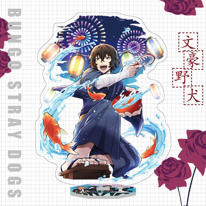 Japan Bungo Stray Dogs Anime Figur Acryl Stand Modell Spielzeug Dazai Osamu Nakahara Chuuya Ryunosuke Akutagawa Schreibtisch Dekor