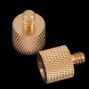 1Pc Tripod Camera Thread Screw Adapter 3/8 To 1/4 Female Male Converter Brass
